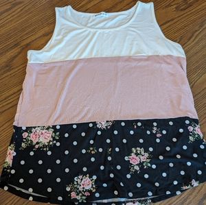 Women's Plus Size Dressy Tank Size 1x- DoublJu Brand- New!